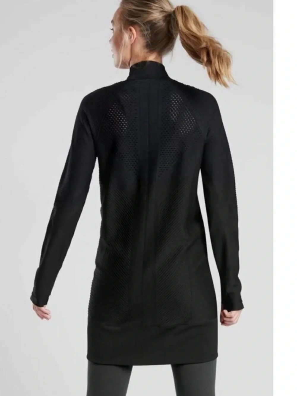 Athleta Rye Jacket Black Ribbed Longline
Sz S - Picture 2 of 7